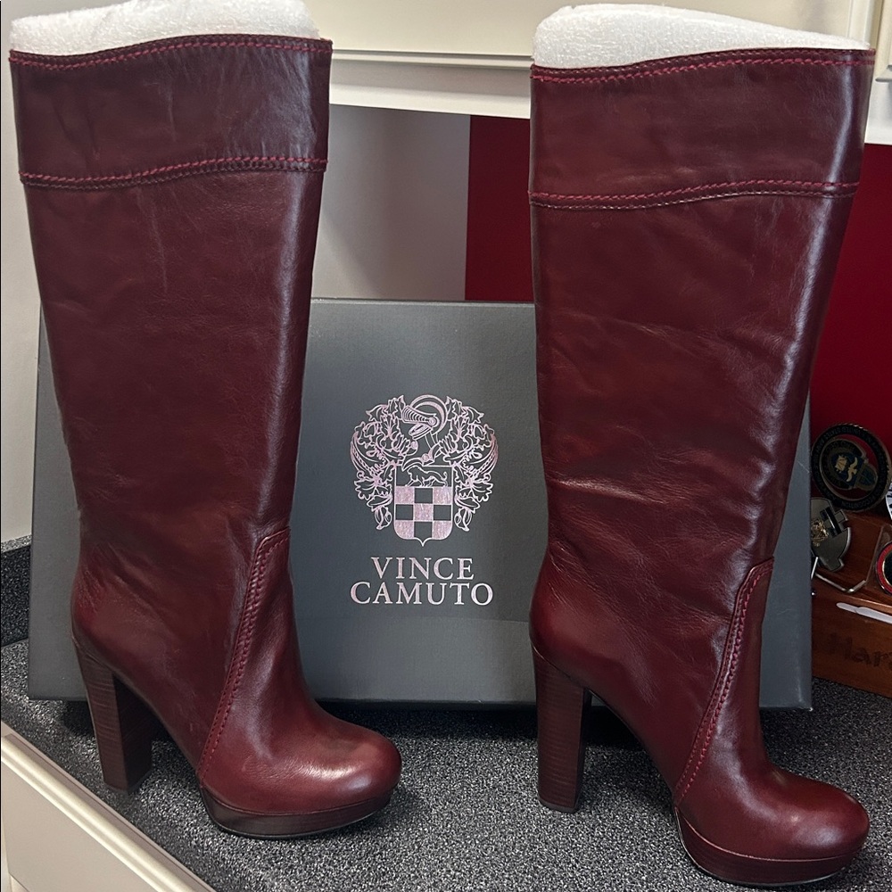 Vince Camuto leather boots.